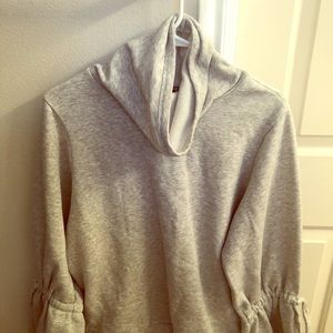 EXPRESS cowel neck sweater with bell sleeves